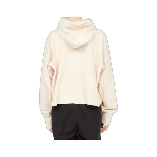 Maison Margiela Logo Detailed Raw-Cut Hem Hoodie
