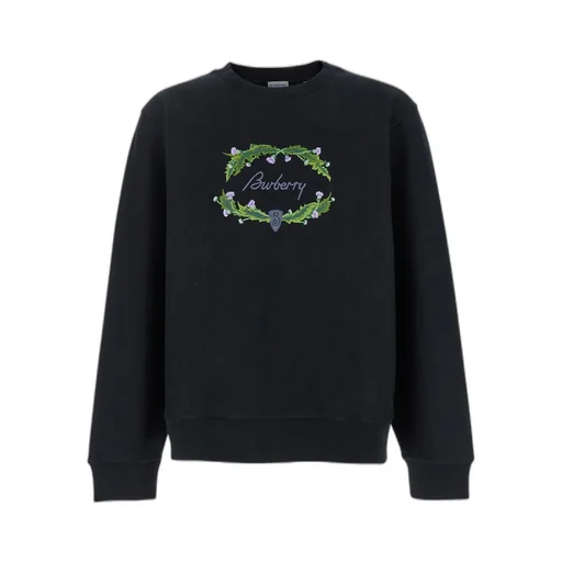 Burberry Logo Embroidered Crewneck Sweatshirt