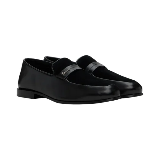 Loafers In Leather And Suede