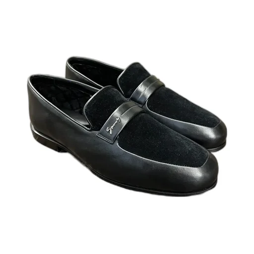 Loafers In Leather And Suede