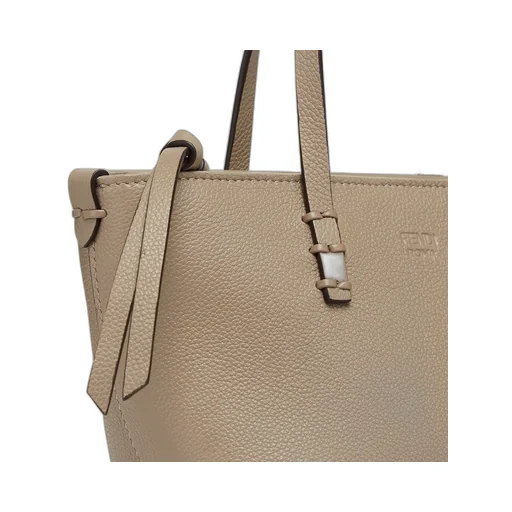 Fendi Mini Roll Logo Debossed Tote Bag
