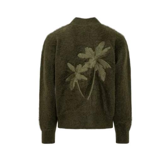 Brushed-Effect Cardigan