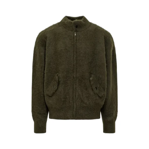 Brushed-Effect Cardigan