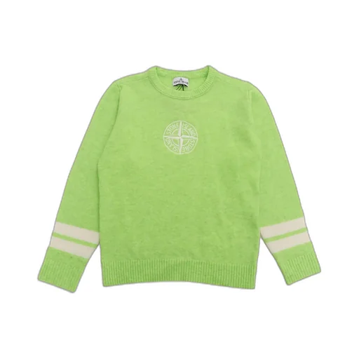 Stone Island Junior Compass Embroidered Crewneck Jumper