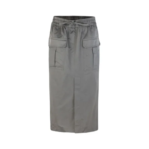 P.A.R.O.S.H. Cargo Taffeta Midi Skirt