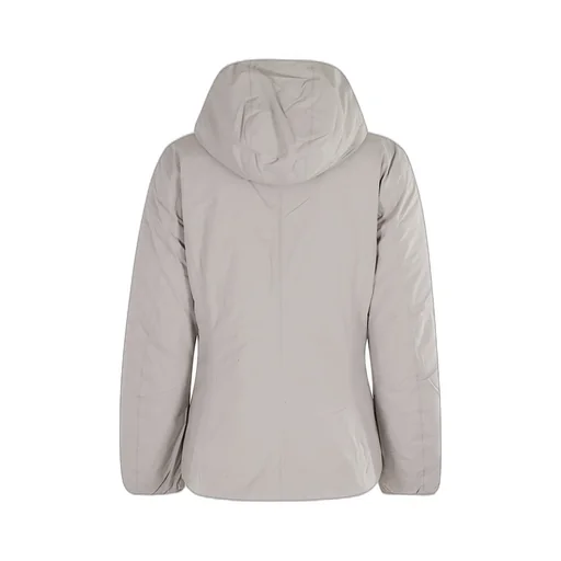 Beige Brown Reversible Insulated Short Jacket