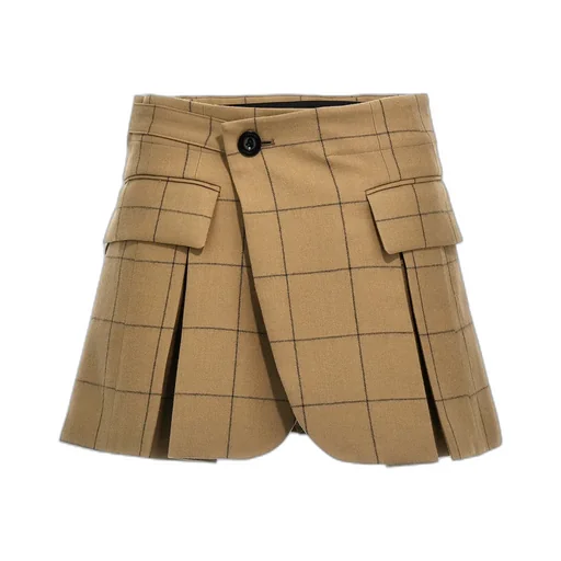 Sacai Windowpane Checked Bermuda