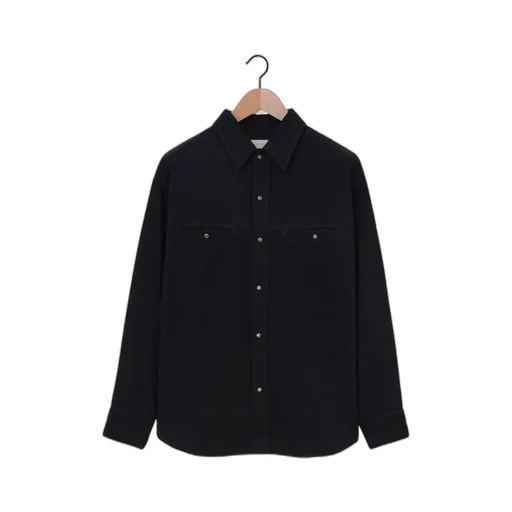 Lemaire Single-Breasted Straight Hem Shirt Jacket