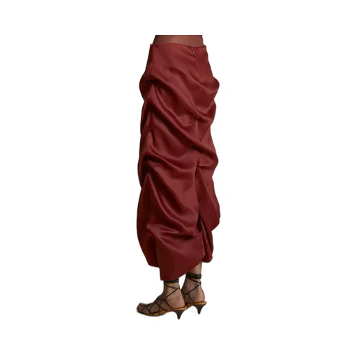 Khaite Olula Satin Skirt