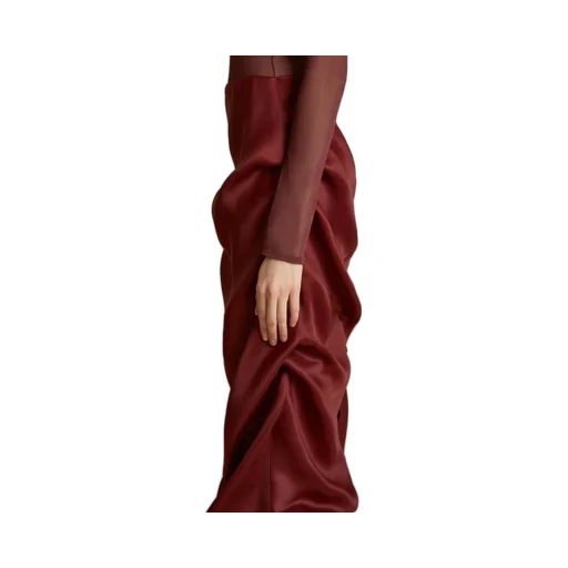 Khaite Olula Satin Skirt