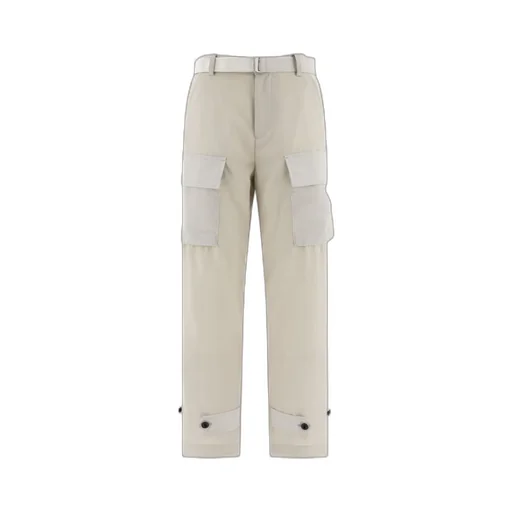 Sacai High-Rise Straight-Leg Trousers