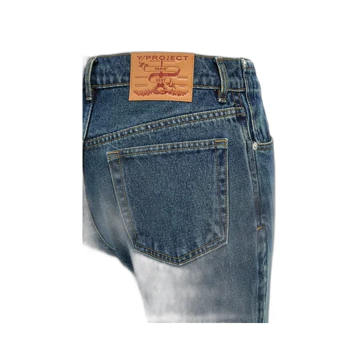 Y/Project Faded Effect Flared Jeans