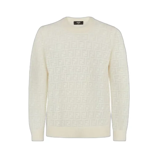 Fendi Ff Open-Knit Crewneck Jumper