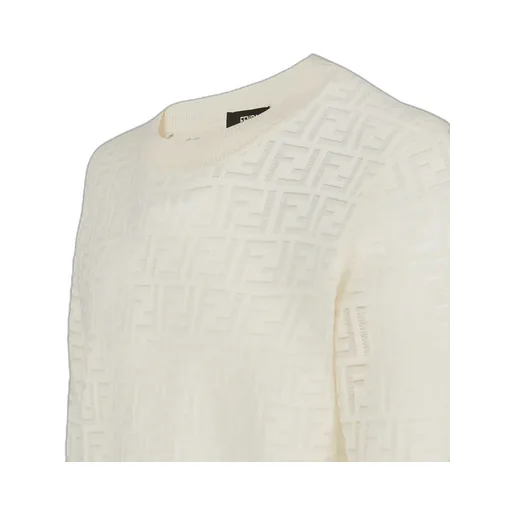 Fendi Ff Open-Knit Crewneck Jumper