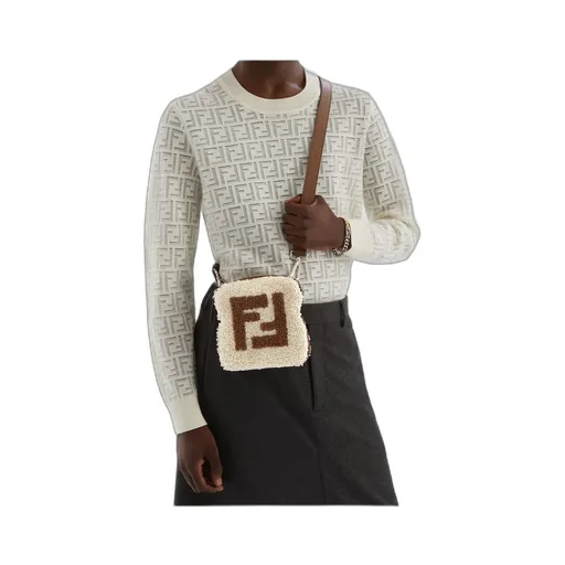 Fendi Ff Open-Knit Crewneck Jumper
