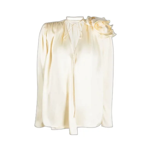 Magda Butrym Floral Detailed Satin Shirt