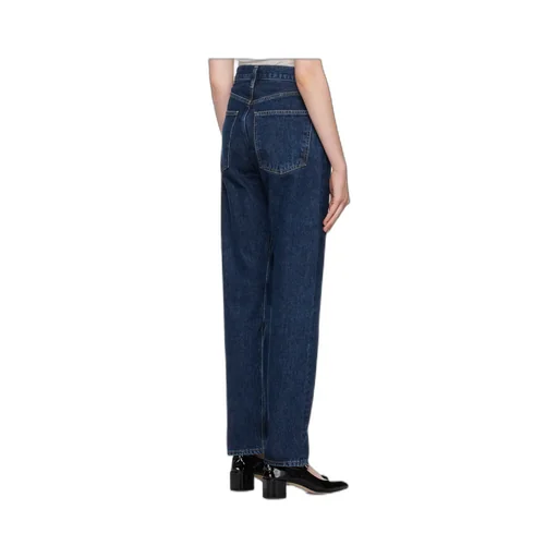 Pinch Waist High-Rise Straight Jeans