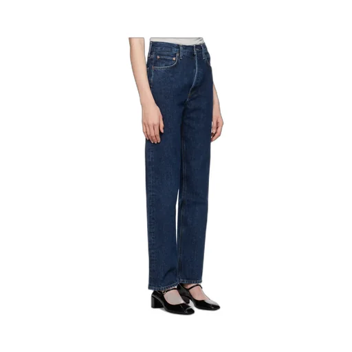 Pinch Waist High-Rise Straight Jeans