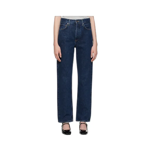 Pinch Waist High-Rise Straight Jeans