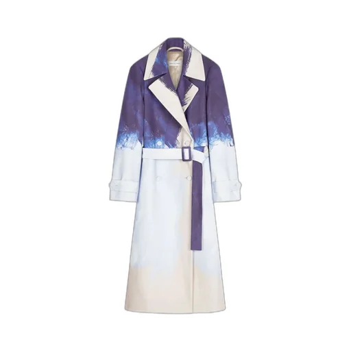 Printed Long-Sleeved Coat