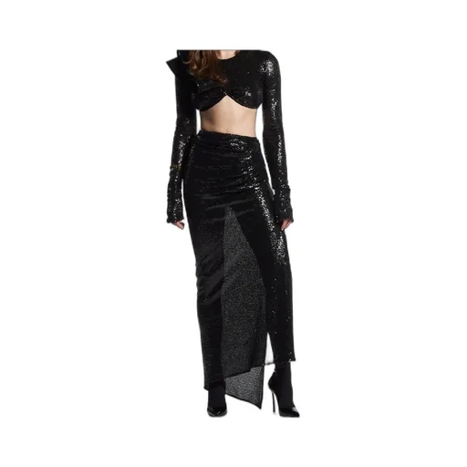 Sequin-Embellished Maxi Skirt