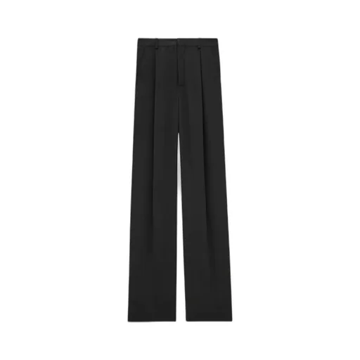 Saint Laurent High Waist Straight Leg Trousers
