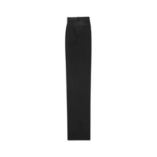 Saint Laurent High Waist Straight Leg Trousers