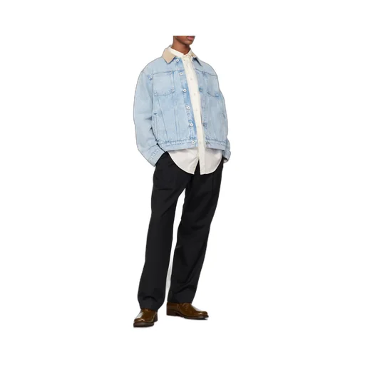 DrÔLe De Monsieur La Vest Jean DÉLavÉE Button-Up Denim Jacket