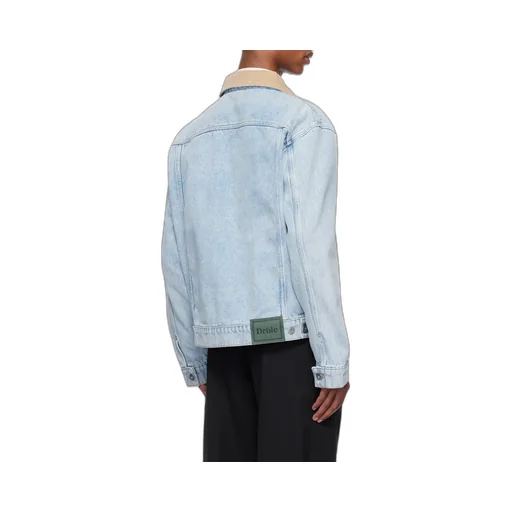 DrÔLe De Monsieur La Vest Jean DÉLavÉE Button-Up Denim Jacket