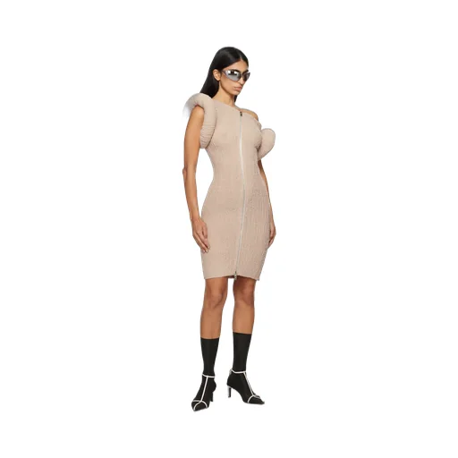 Chunky-Knit Mini Dress