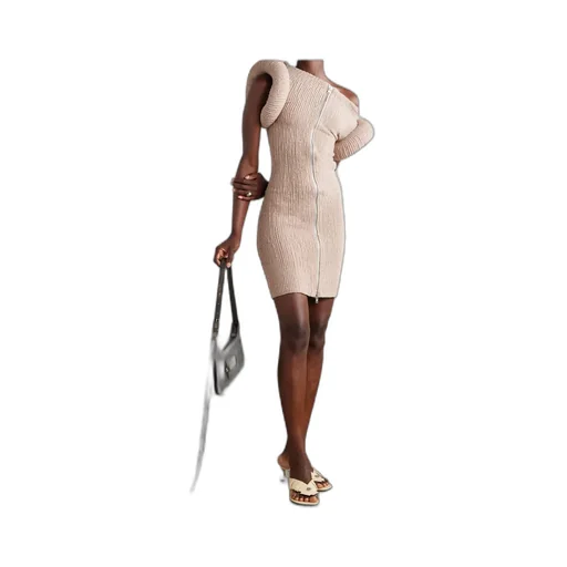 Chunky-Knit Mini Dress