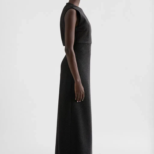 Lurex Jersey Evening Dress