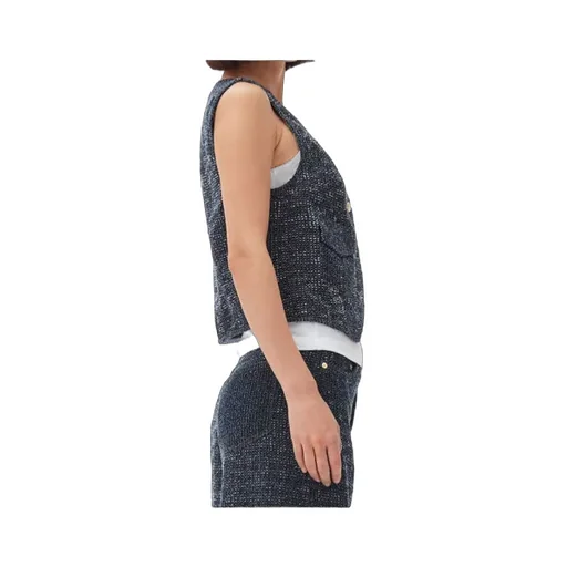 Ganni Fluffy Denim Vest