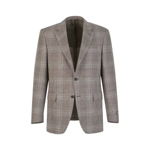 Canali Checked Pattern Blazer