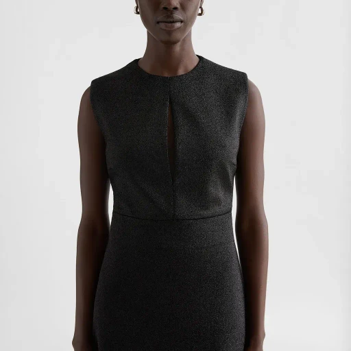 Lurex Jersey Evening Dress
