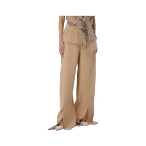 Concealed-Fastening Palazzo Trousers