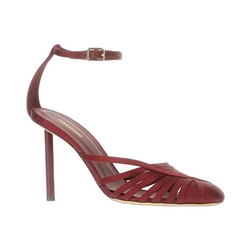Hollowed-Out High-Heeled Sandals