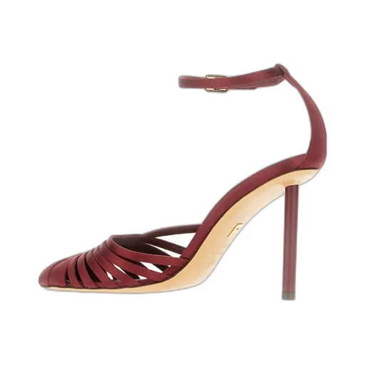 Hollowed-Out High-Heeled Sandals