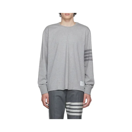 Thom Browne 4-Bar Stripe Crewneck Sweatshirt