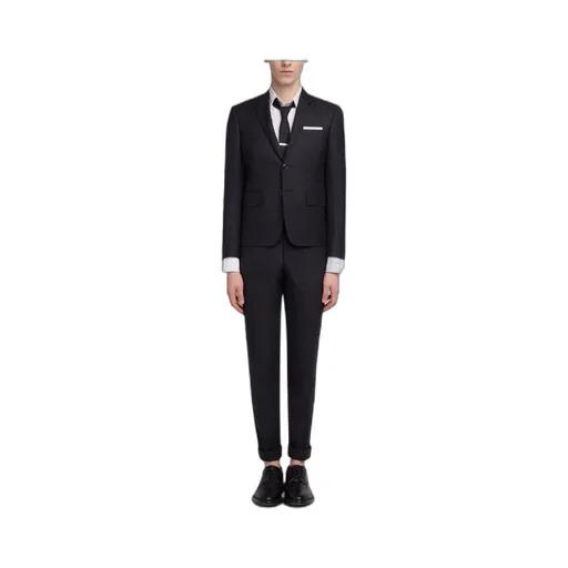 Super 120S Twill Suit With Tie