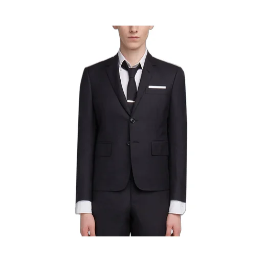 Super 120S Twill Suit With Tie