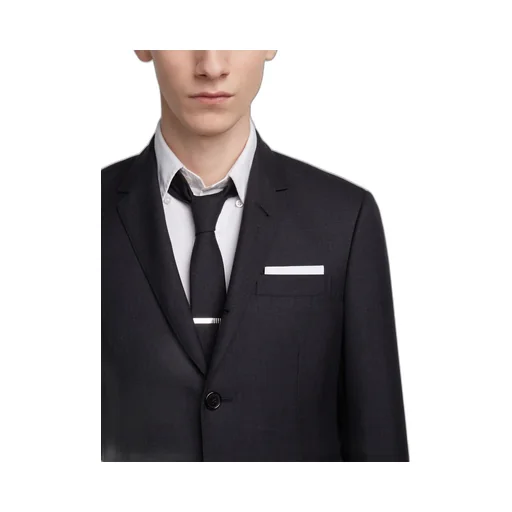 Super 120S Twill Suit With Tie