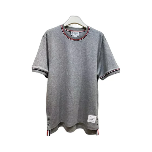 Thom Browne Logo Patch Crewneck T-Shirt