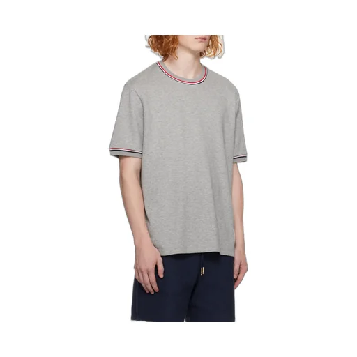 Thom Browne Logo Patch Crewneck T-Shirt