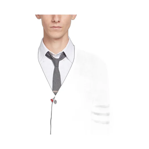 Thom Browne 4-Bar Knitted Cardigan