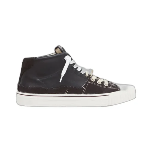Round Head Lace High-Top Casual Shoes