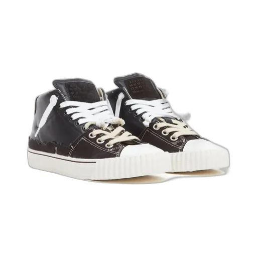 Round Head Lace High-Top Casual Shoes