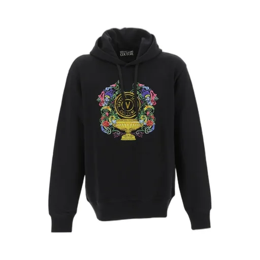 Versace Jeans Couture Logo-Printed Drawstring Hoodie