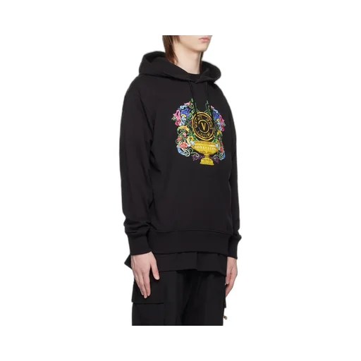 Versace Jeans Couture Logo-Printed Drawstring Hoodie