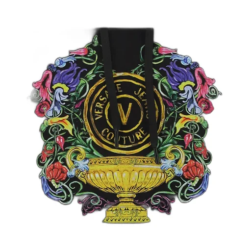 Versace Jeans Couture Logo-Printed Drawstring Hoodie